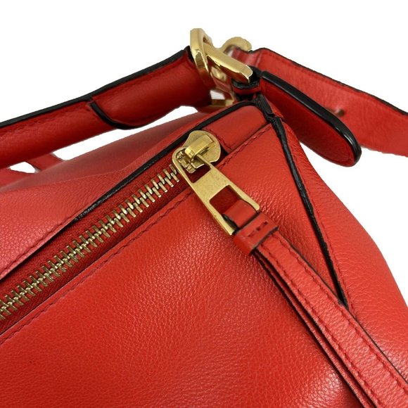 Loewe Puzzle Scarlet Medium Handbag Excellent - Picture 6 of 14